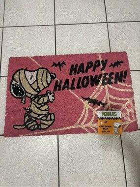 Peanuts Snoopy Halloween Mummy Snoopy Halloween Doormat